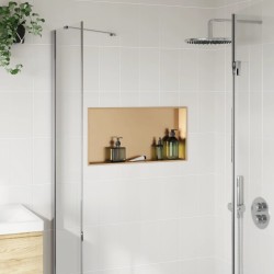 Niche de douche doré brossé 62x32x9 cm acier inoxydable 