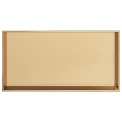 Niche de douche doré brossé 62x32x9 cm acier inoxydable 