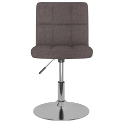 Chaises pivotantes à manger lot de 2 taupe tissu 