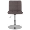 Chaises pivotantes à manger lot de 2 taupe tissu 