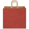 Sacs en papier 250 pcs avec poignées rouge 32x22x28 cm 