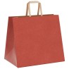 Sacs en papier 250 pcs avec poignées rouge 32x22x28 cm 