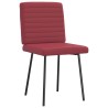 Chaises à manger lot de 2 rouge bordeaux similicuir 
