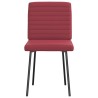 Chaises à manger lot de 2 rouge bordeaux similicuir 