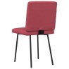 Chaises à manger lot de 2 rouge bordeaux similicuir 