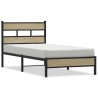 Cadre de lit sans matelas chêne sonoma 107x200 cm 