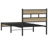Cadre de lit sans matelas chêne sonoma 107x200 cm 