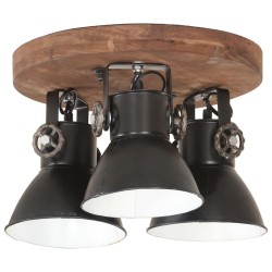 Plafonnier industriel 25 W Noir 42x27 cm E27 