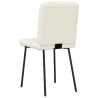 Chaises à manger lot de 2 Crème Velours 