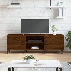 Meuble TV chêne marron 150x30x50 cm bois d'ingénierie 