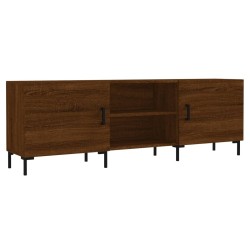 Meuble TV chêne marron 150x30x50 cm bois d'ingénierie 