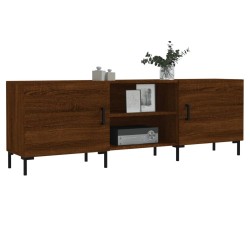 Meuble TV chêne marron 150x30x50 cm bois d'ingénierie 