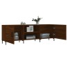 Meuble TV chêne marron 150x30x50 cm bois d'ingénierie 