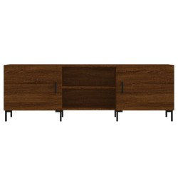 Meuble TV chêne marron 150x30x50 cm bois d'ingénierie 