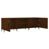 Meuble TV chêne marron 150x30x50 cm bois d'ingénierie 