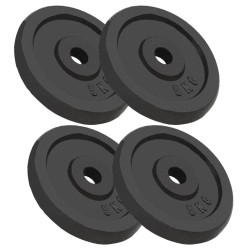 Plaque de poids 4 pcs 4x5 kg Fonte 