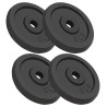 Plaque de poids 4 pcs 4x5 kg Fonte 