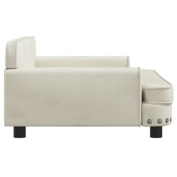 Canapé pour enfants crème 90x53x30 cm velours 