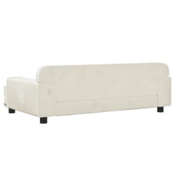 Canapé pour enfants crème 90x53x30 cm velours 