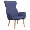 Chaise de relaxation Bleu Tissu 