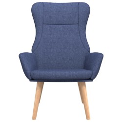 Chaise de relaxation Bleu Tissu 