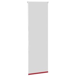 Store enrouleur occultant rouge largeur du tissu 50,7 cm 