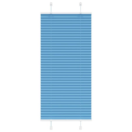Store plissé bleu 55x100 cm largeur du tissu 54,4 cm polyester 