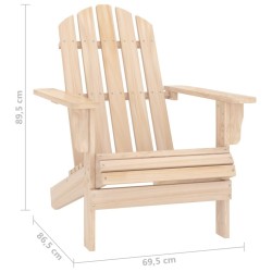 Chaise de jardin Adirondack bois de sapin massif 