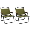 Chaises de camping lot de 2 Vert 54x43x59 cm Tissu Oxford 