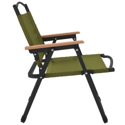Chaises de camping lot de 2 Vert 54x43x59 cm Tissu Oxford 