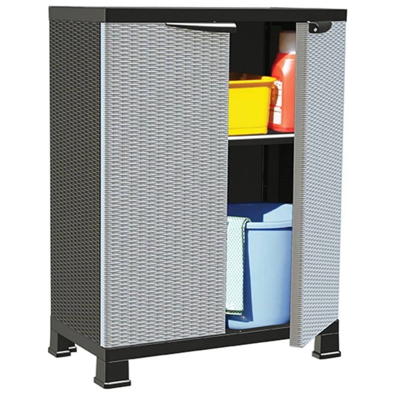 Armoire en plastique 68x39x92 cm Design de rotin Armoire en plastique 68x39x92 cm Design de rotin