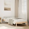 Cadre de lit extra long sans matelas 100x210 cm bois massif pin 