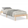 Cadre de lit extra long sans matelas 100x210 cm bois massif pin 