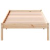 Cadre de lit extra long sans matelas 100x210 cm bois massif pin 