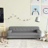 Canapé pour enfants gris 90x53x30 cm similicuir 