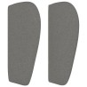 Tête de lit avec oreilles gris foncé 103x23x78/88 cm tissu 