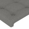 Tête de lit avec oreilles gris foncé 103x23x78/88 cm tissu 