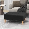 Repose-pied Noir 78x56x32 cm Tissu 