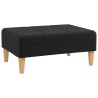 Repose-pied Noir 78x56x32 cm Tissu 