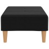 Repose-pied Noir 78x56x32 cm Tissu 