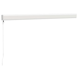 Auvent rétractable jaune et blanc 3x2,5 m tissu et aluminium 