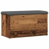 Banc de rangement vieux bois 82x42x45 cm bois d'ingénierie 