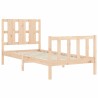 Cadre de lit sans matelas bois de pin massif 