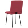 Chaises à manger lot de 2 rouge bordeaux similicuir 