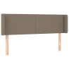 Tête de lit à LED Taupe 147x16x78/88 cm Tissu 