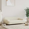 Lit pour chien crème 90x53x30 cm similicuir 