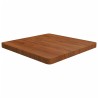 Dessus de table carré Marron foncé 60x60x4cm Bois chêne traité 