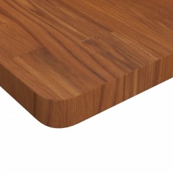 Dessus de table carré Marron foncé 60x60x4cm Bois chêne traité 