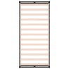 Cadre de lit sans matelas noir 100x200 cm bois massif 