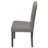 Chaises à manger lot de 6 gris tissu 